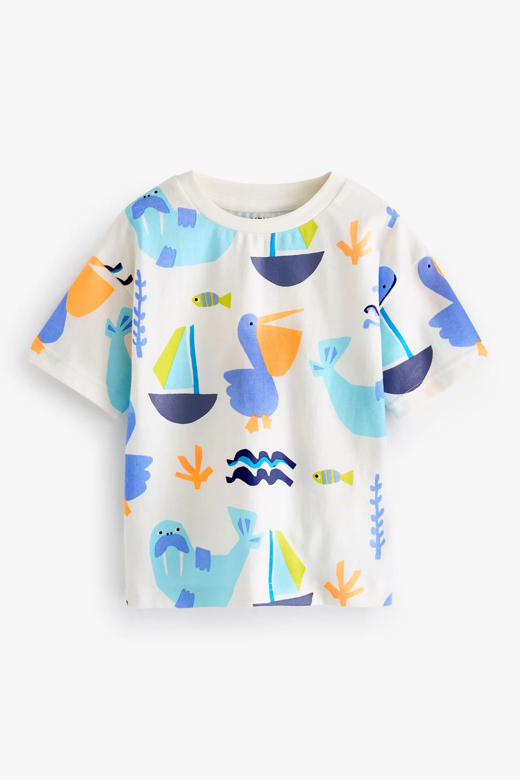 100% Cotton Short Sleeve Character T-Shirts 3 Pack (3mths-7yrs)    