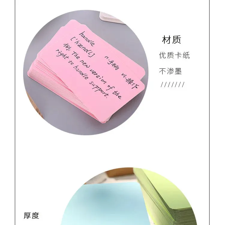 100 pz/scatola carta Kraft colore biglietto da visita vuoto messaggio biglietto di ringraziamento biglietto da scrittura etichet