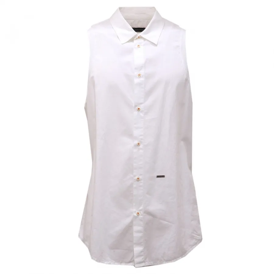 3586AF camicia smanicata  gilet uomo DSQUARED2 cotton sleveless shirt man