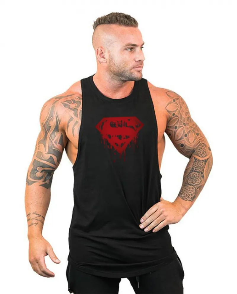 Abbigliamento di marca Summer Gym Stringer Canotta Uomo Bodybuilding e Gilet fitness Canottiere da uomo Allenamento muscolare se