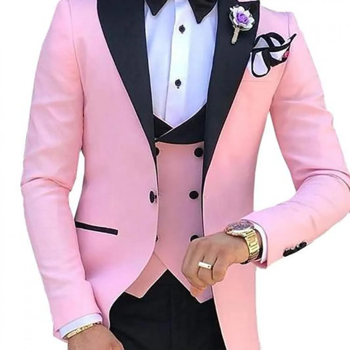 Abiti da uomo 3 pezzi per uomo Custom Made Terno Slim Groom Custom Wedding Men Suit Masculino (giacca + pantaloni + gilet + crav