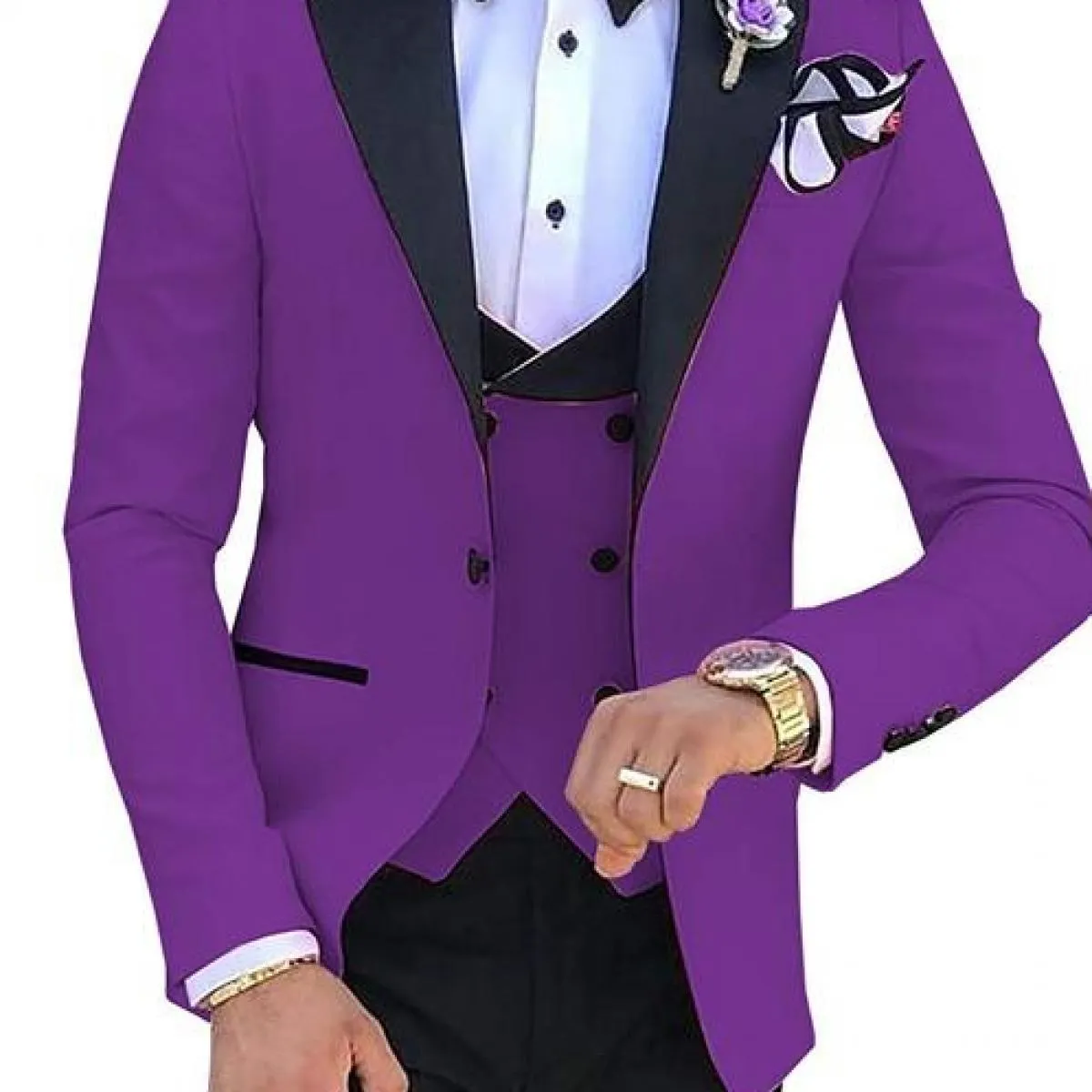 Abiti da uomo 3 pezzi per uomo Custom Made Terno Slim Groom Custom Wedding Men Suit Masculino (giacca + pantaloni + gilet + crav