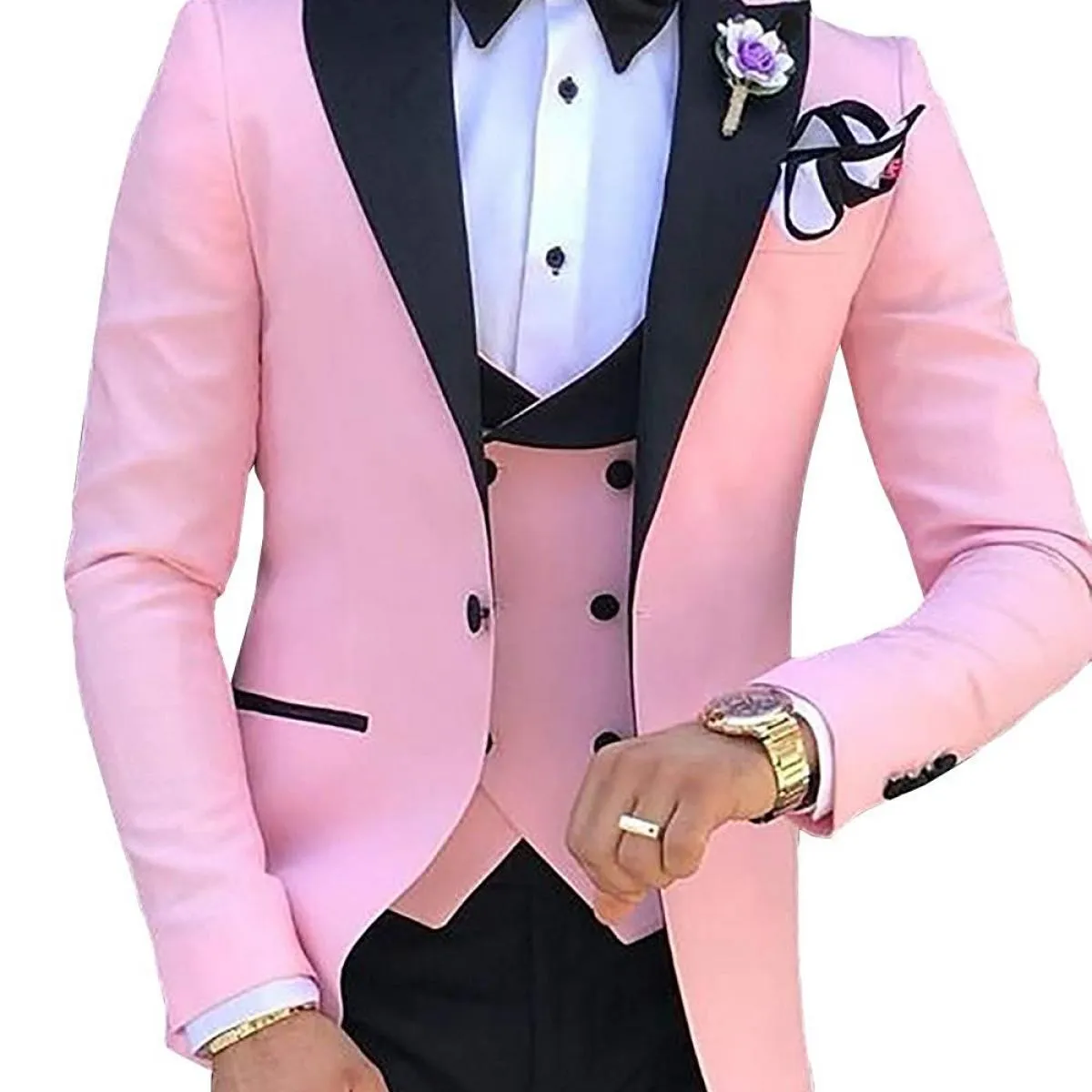 Abiti da uomo 3 pezzi per uomo Custom Made Terno Slim Groom Custom Wedding Men Suit Masculino (giacca + pantaloni + gilet + crav