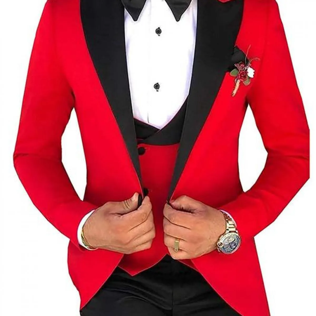 Abiti da uomo 3 pezzi per uomo Custom Made Terno Slim Groom Custom Wedding Men Suit Masculino (giacca + pantaloni + gilet + crav