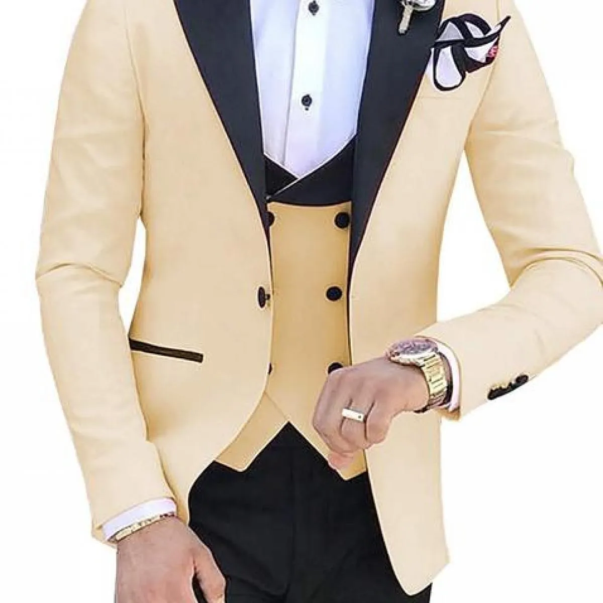 Abiti da uomo 3 pezzi per uomo Custom Made Terno Slim Groom Custom Wedding Men Suit Masculino (giacca + pantaloni + gilet + crav