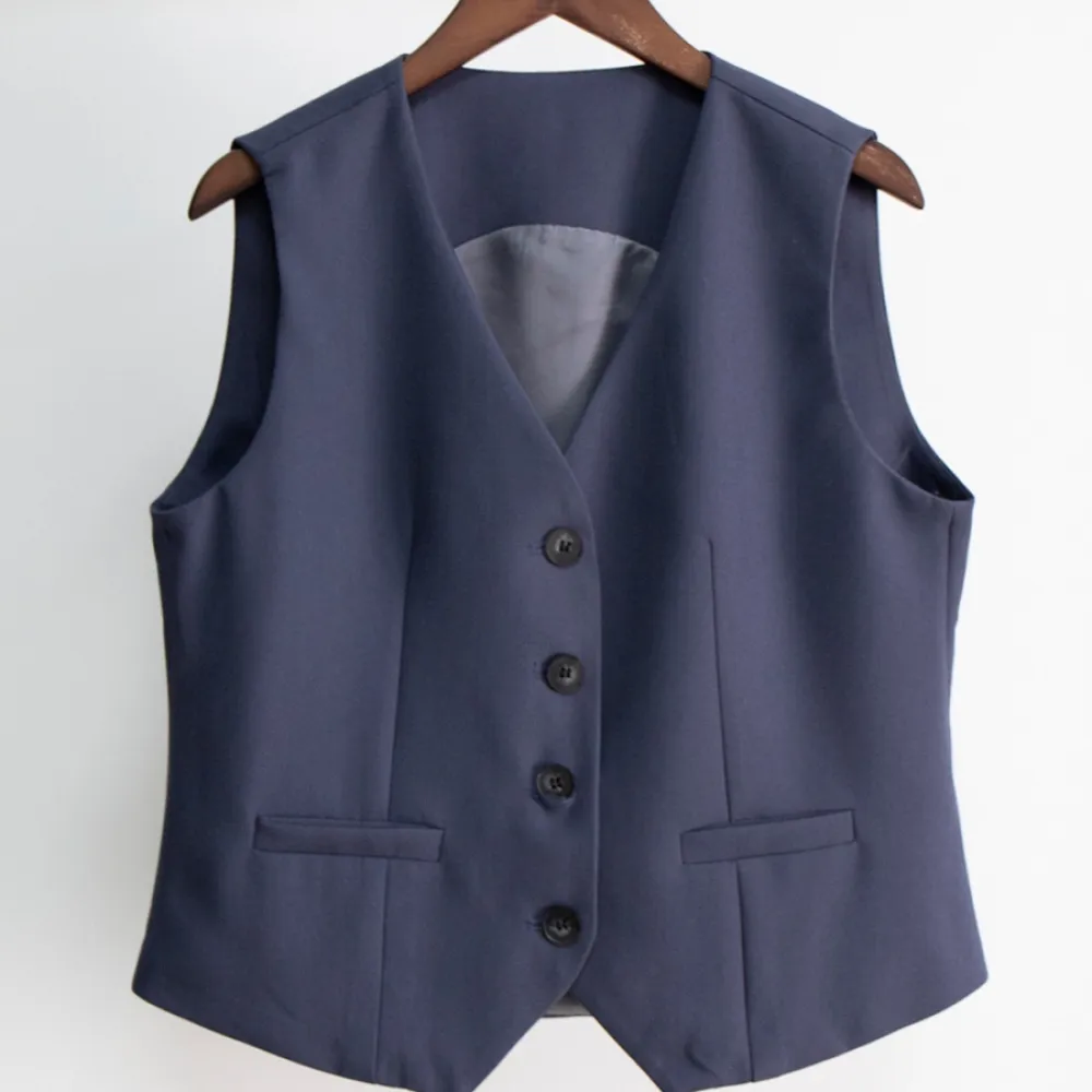 Abito da gilet in tre pezzi e abito da pantaloni da donna per pendolari in stile britannico nuovo autunno e inverno 2023