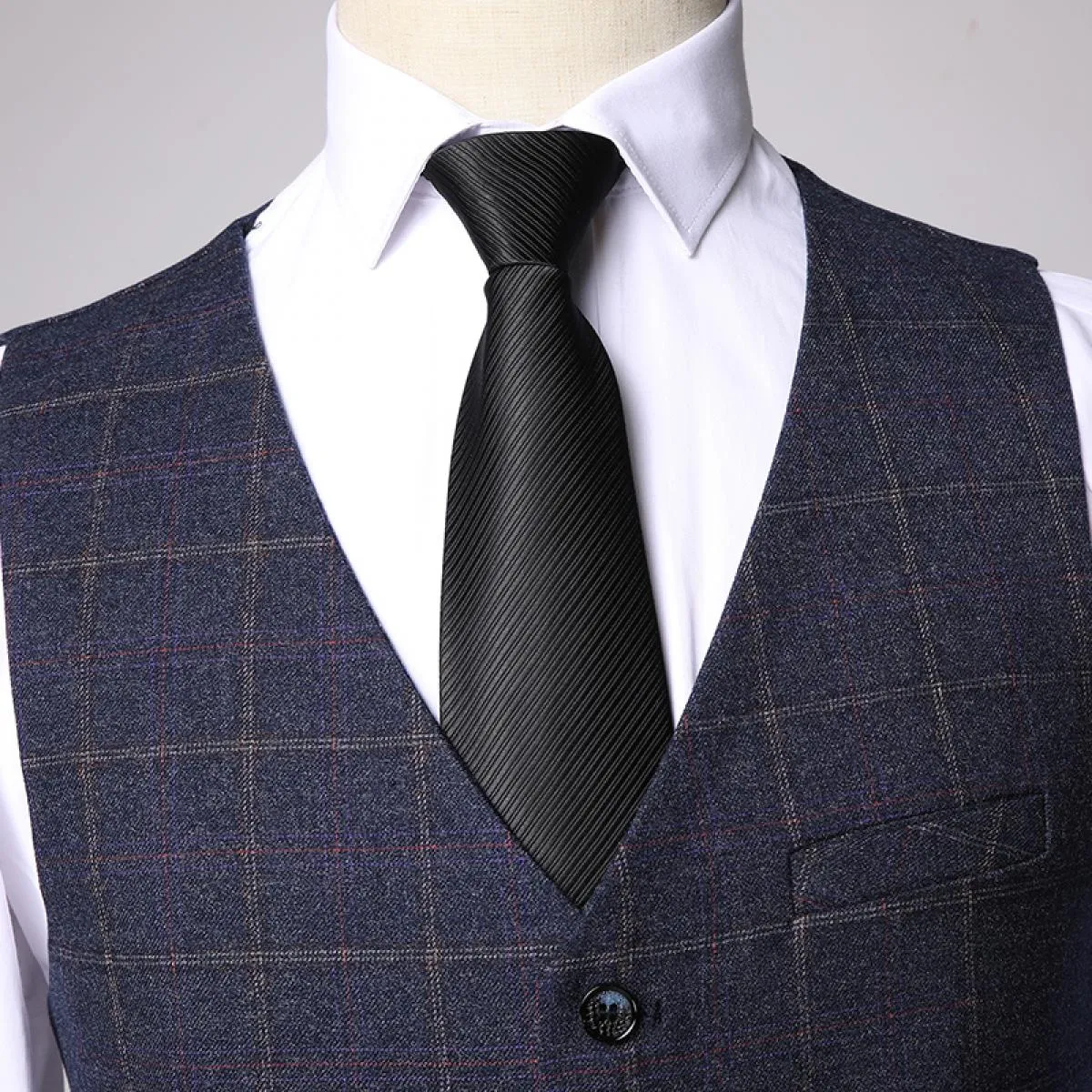 Abito da uomo in 3 pezzi scozzese casual business del 2023 (giacca, pantaloni, gilet) ideale per testimoni dello sposo, matrimon