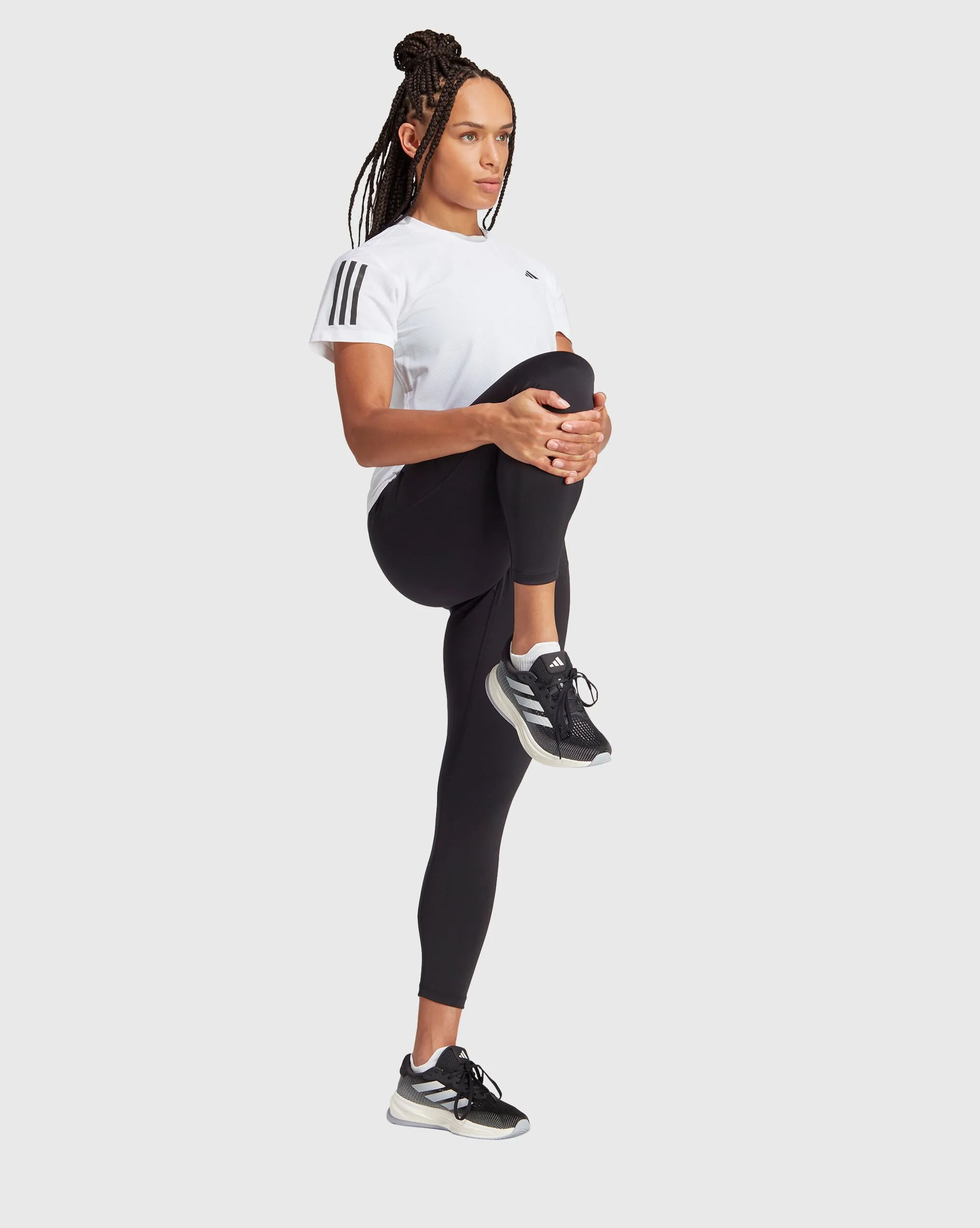 Adidas T-Shirt Own the Run Bianco Donna