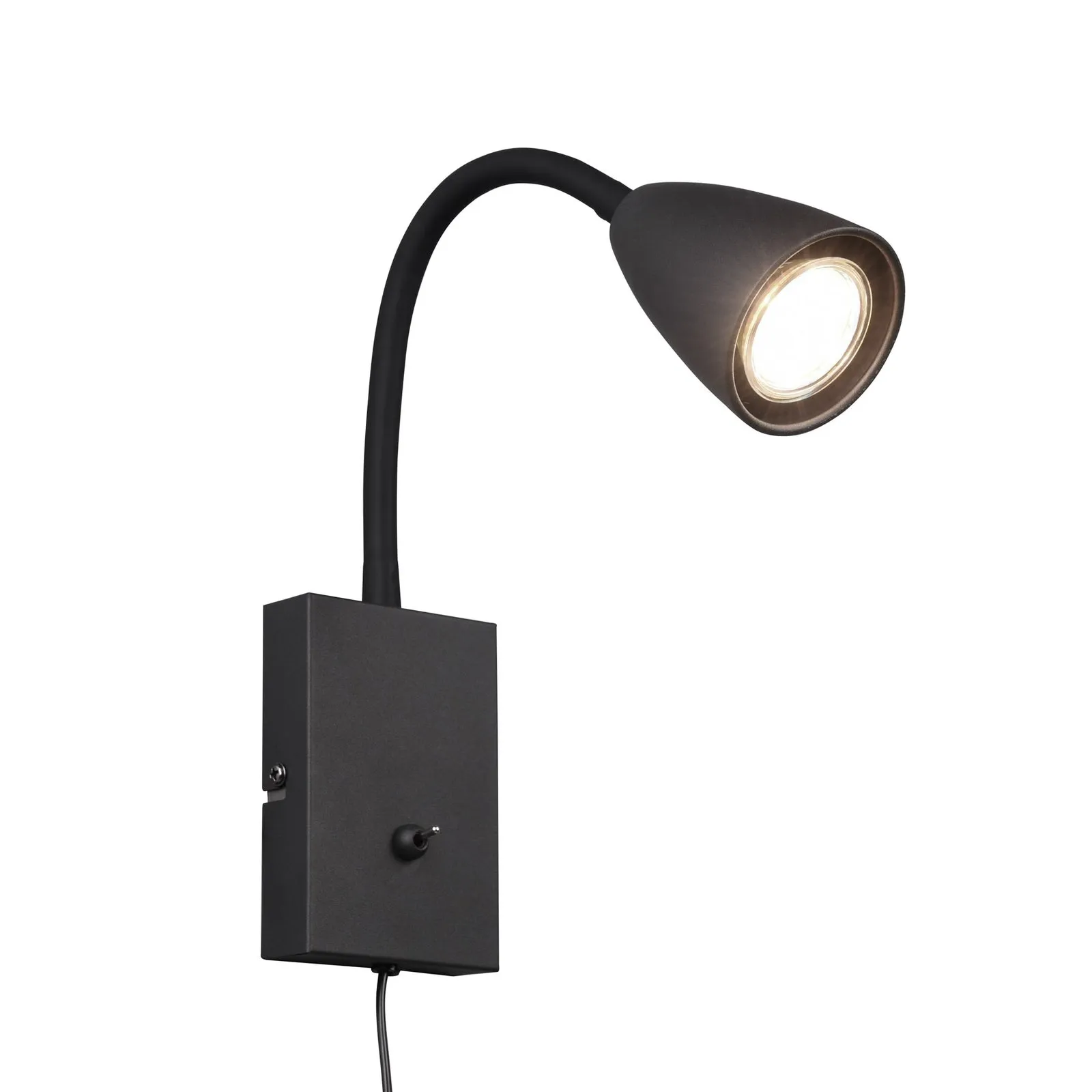 Applique Wanda con spina, nero opaco