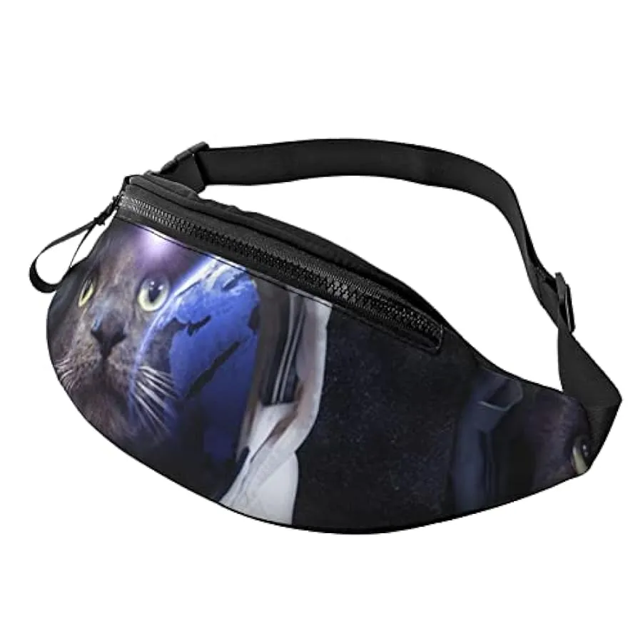 Astronauti e gattini Marsupio Borse Uomo e donna Borsa sportiva con cintura regolabile per sport all’aria aperta, viaggi e cicli