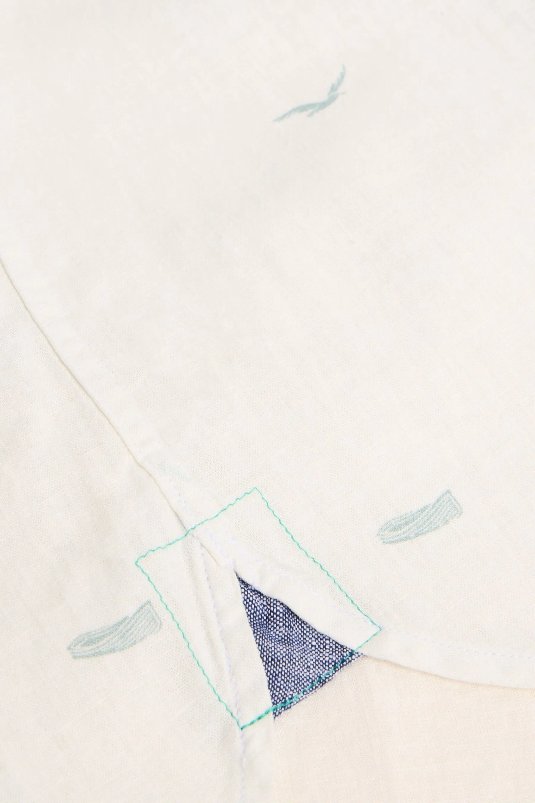 Bianco - Stuff - Lighthouse Stampa - Camicia in lino