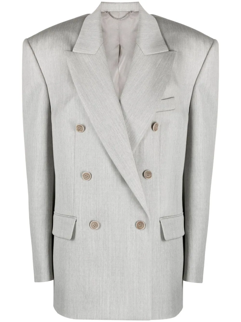 Blazer doppiopetto in grigio - donna