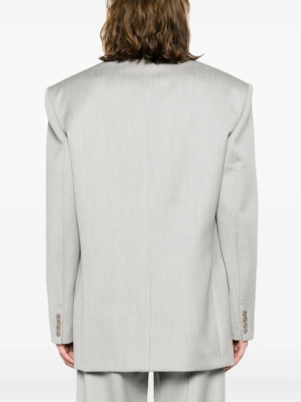 Blazer doppiopetto in grigio - donna