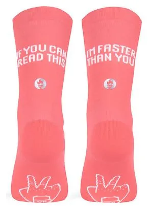 Calzini Pacific and Co Faster Rosa corallo