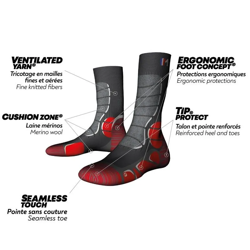 Calzini TREK WOOL - Monnet TREK LIGHT (Rosso)