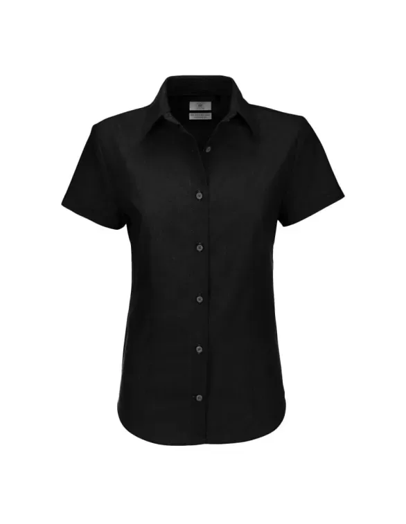 Camicia Da Lavoro Oxford Manica Corta da Donna B&C Collection - BCSWO04