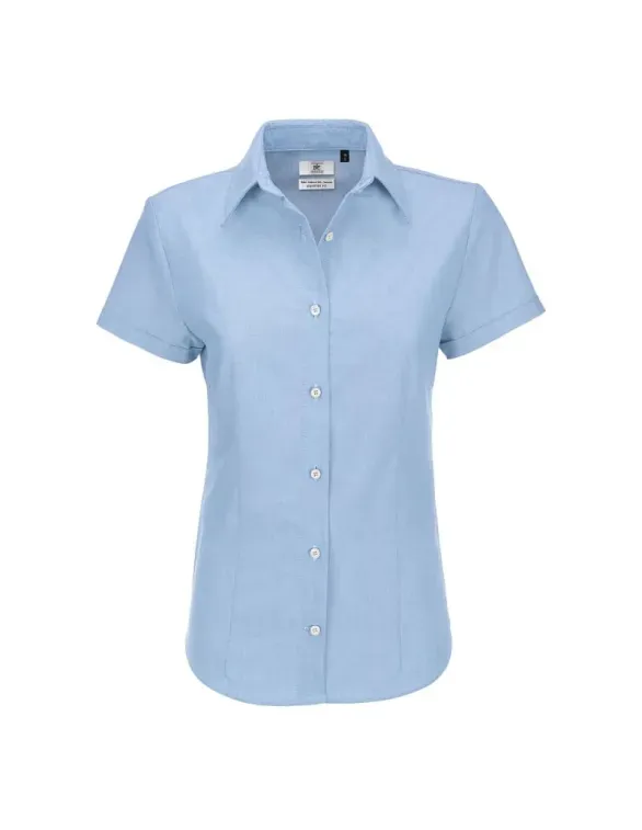 Camicia Da Lavoro Oxford Manica Corta da Donna B&C Collection - BCSWO04