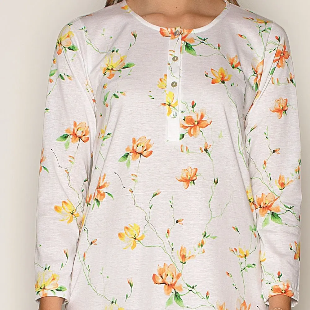 camicia da notte serafino manica lunga 3365 zero pigiamore 