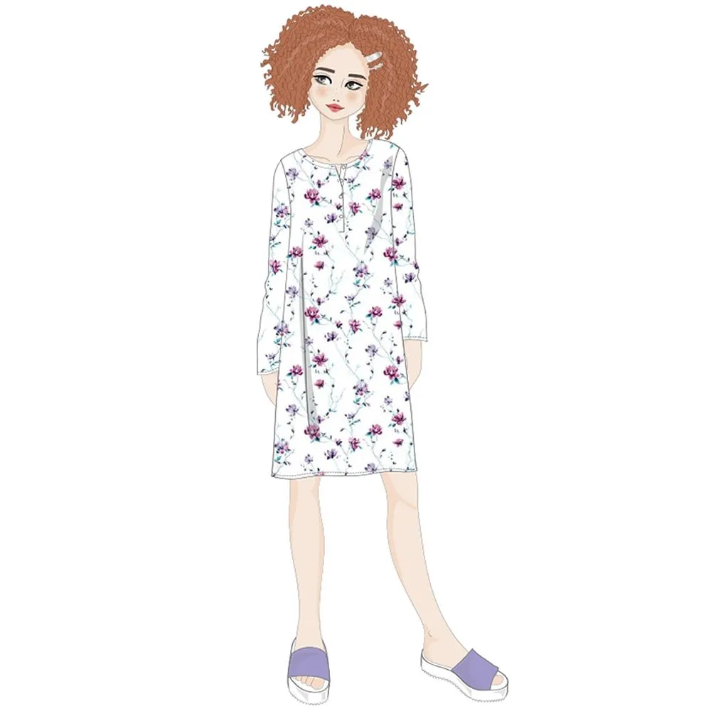 camicia da notte serafino manica lunga 3365 zero pigiamore 