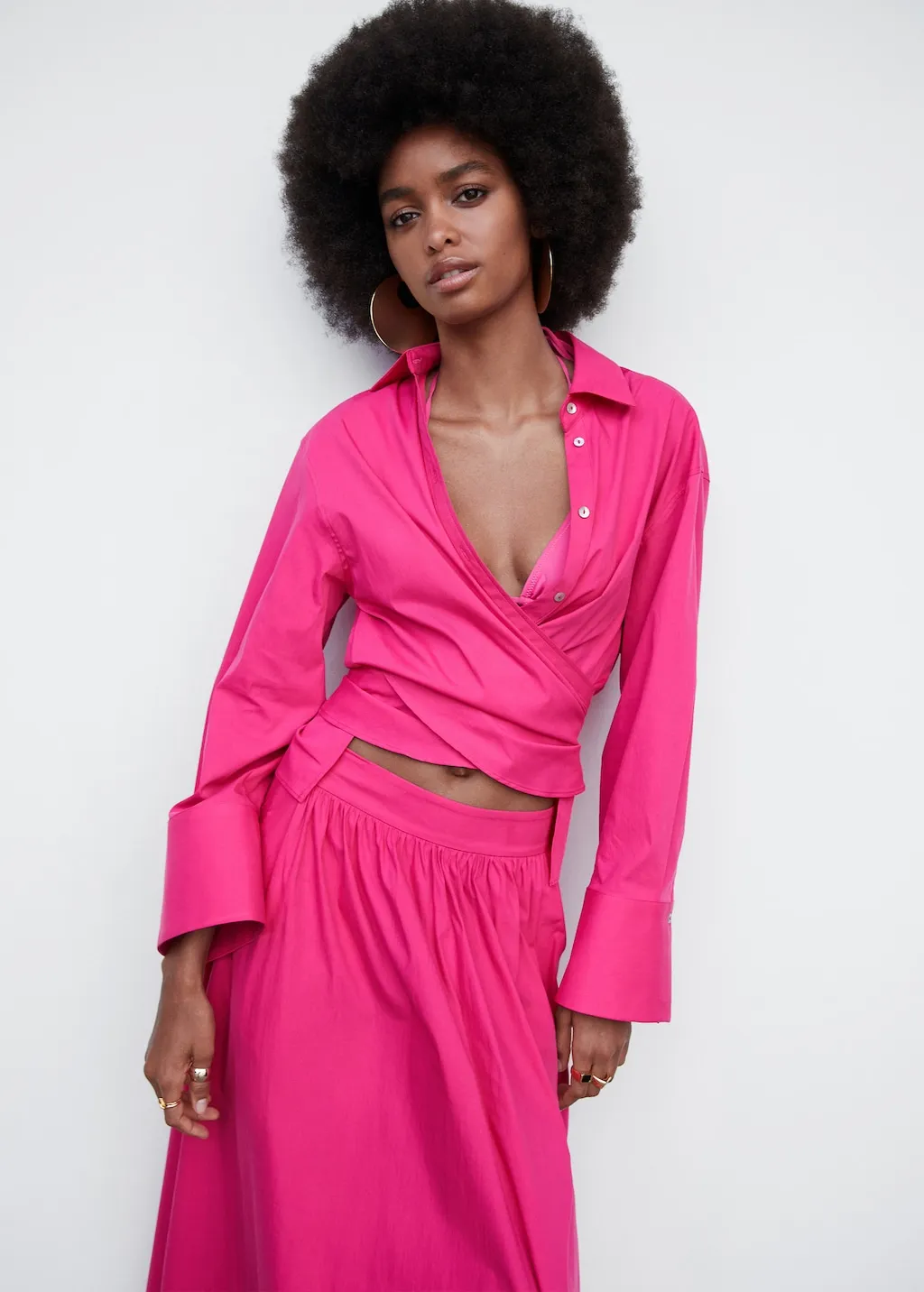 Camicia incrociata nodo
