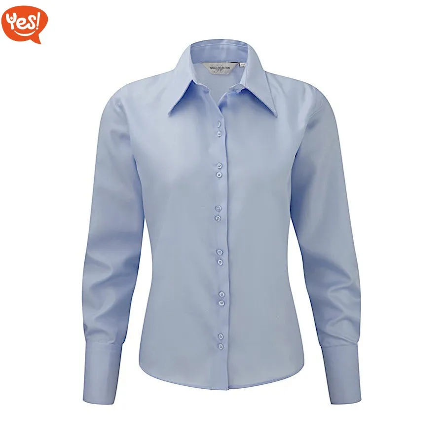 Camicia non-stiro a maniche lunghe | personalizzabile con il tuo logo