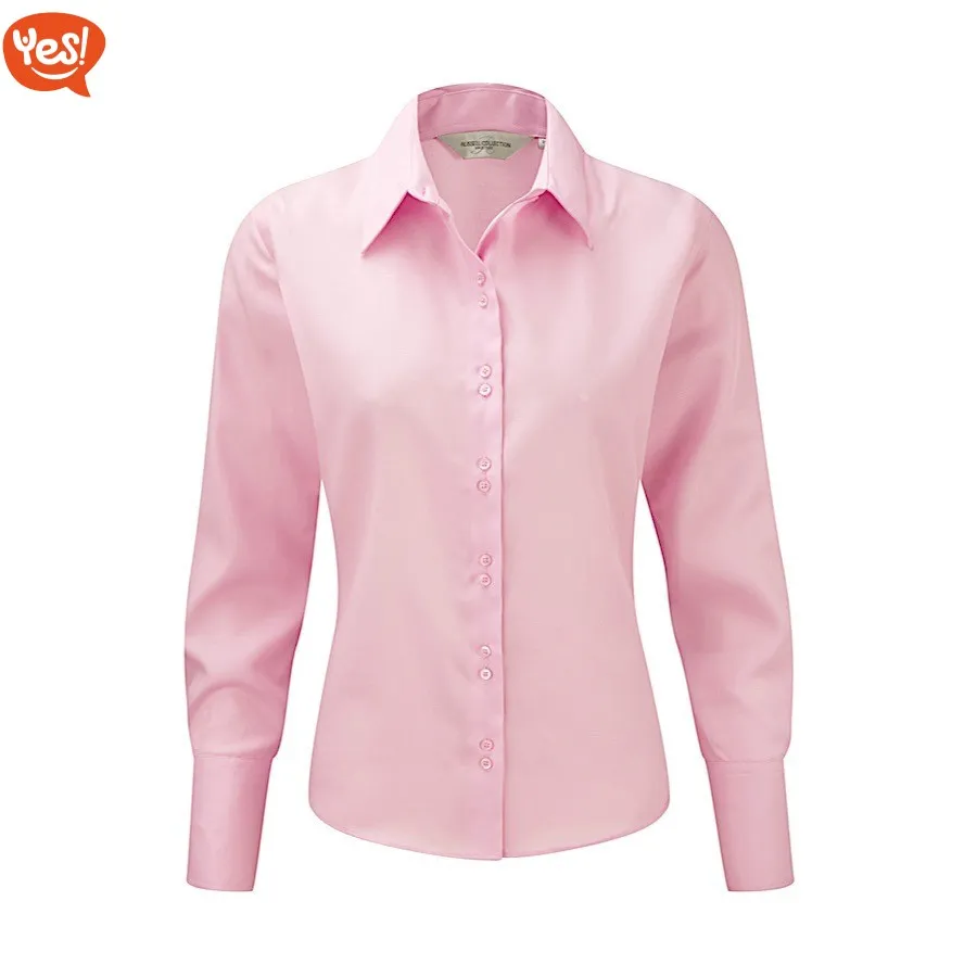 Camicia non-stiro a maniche lunghe | personalizzabile con il tuo logo