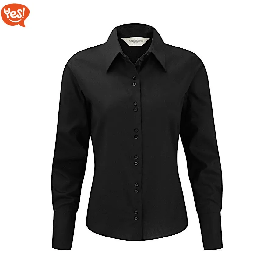 Camicia non-stiro a maniche lunghe | personalizzabile con il tuo logo