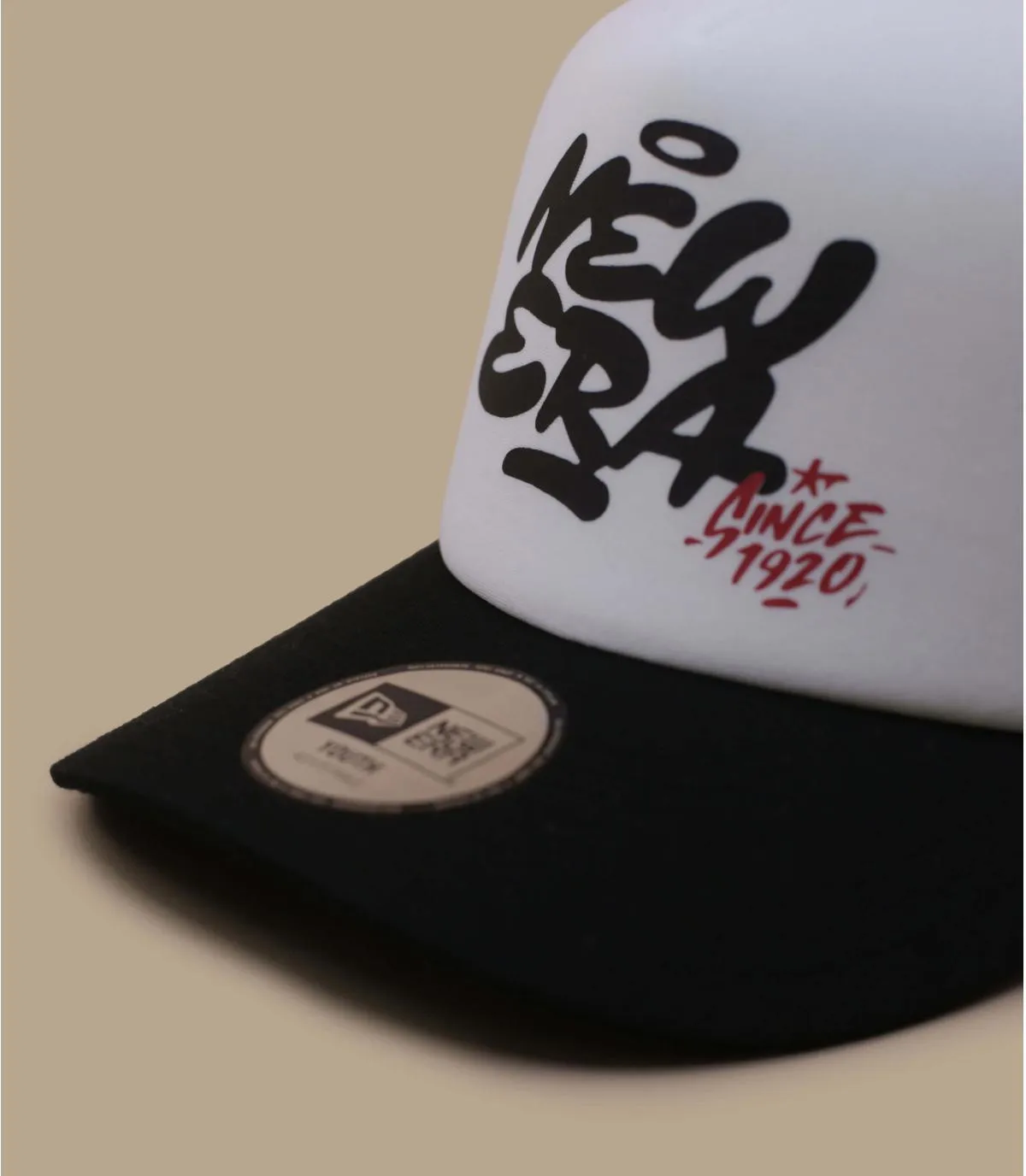 Cappellino trucker bianco nero per bambiniCappellini Kid Graffiti Trucker black     