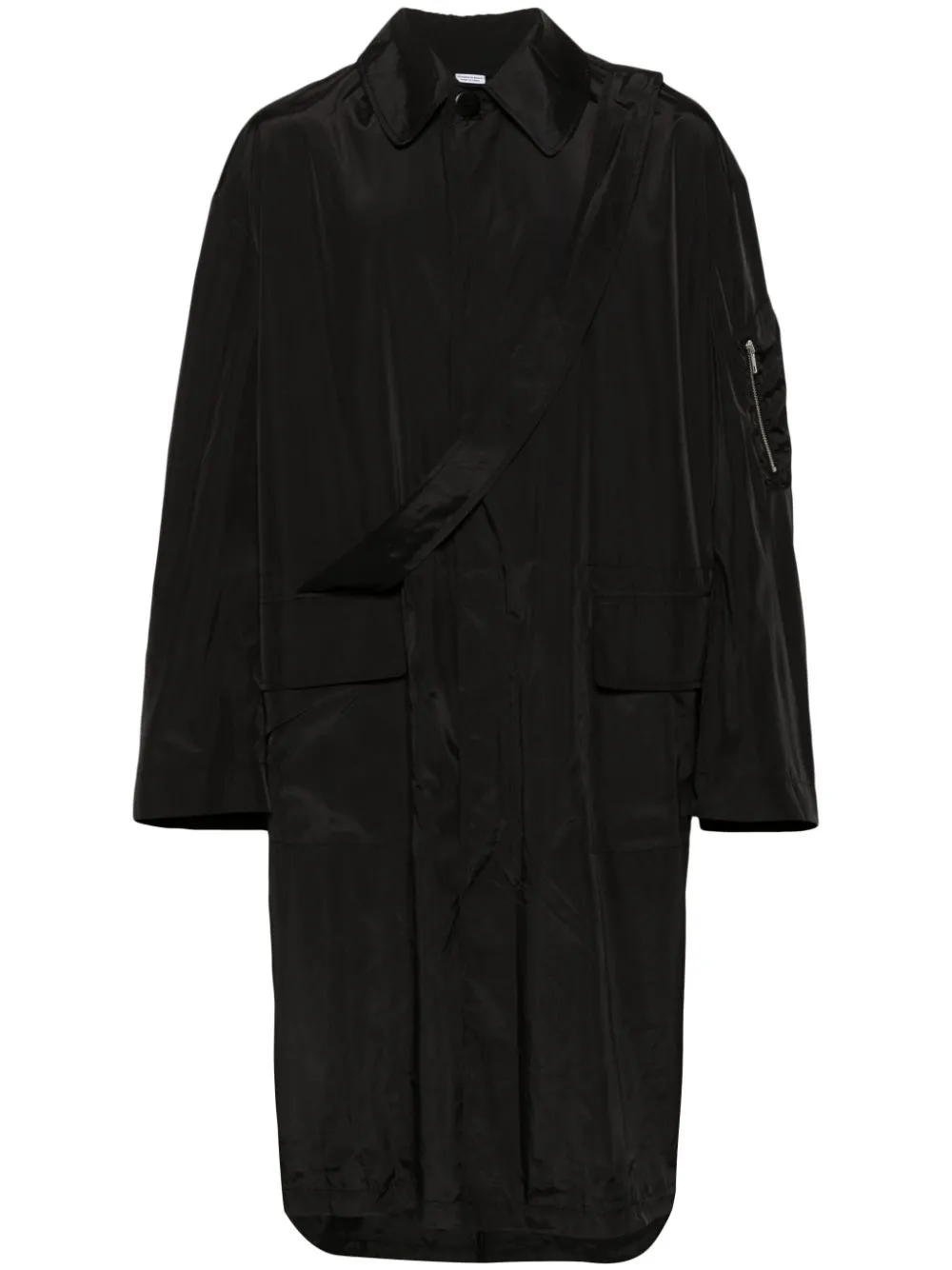 Cappotto monopetto in nero - uomo