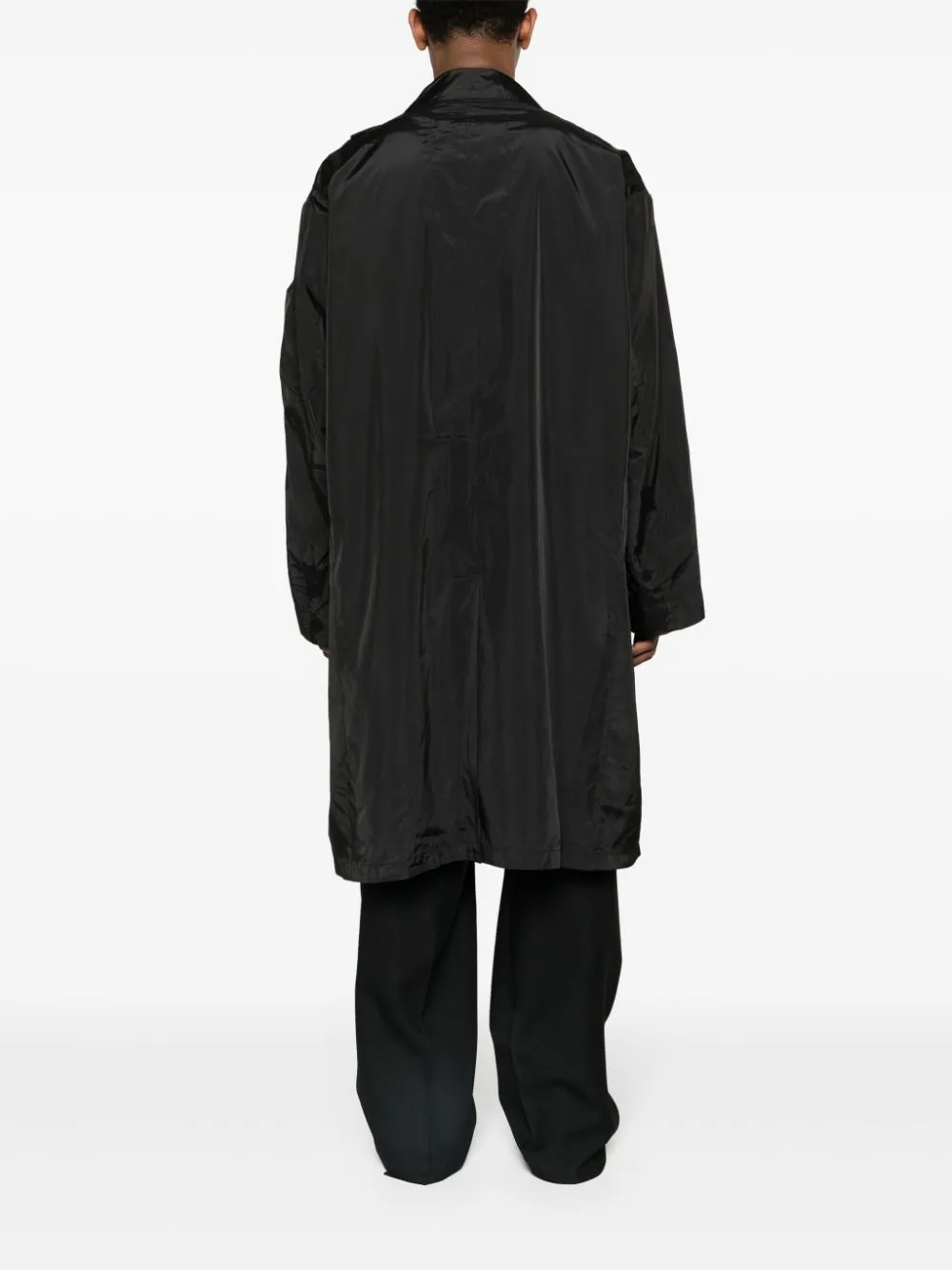 Cappotto monopetto in nero - uomo