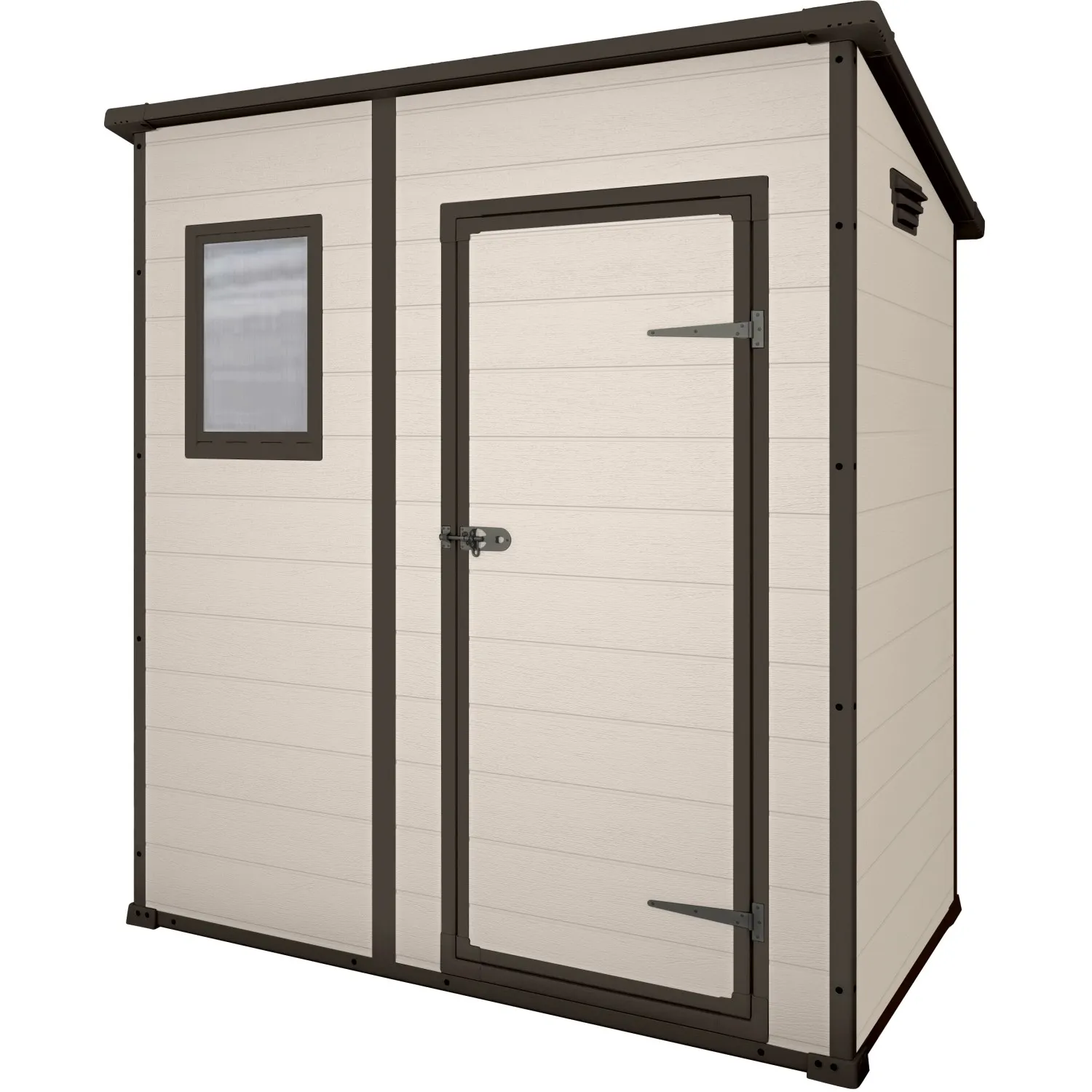 Casetta da giardino in resina Keter Manor Pent sp. 16 mm beige 3,38 m²