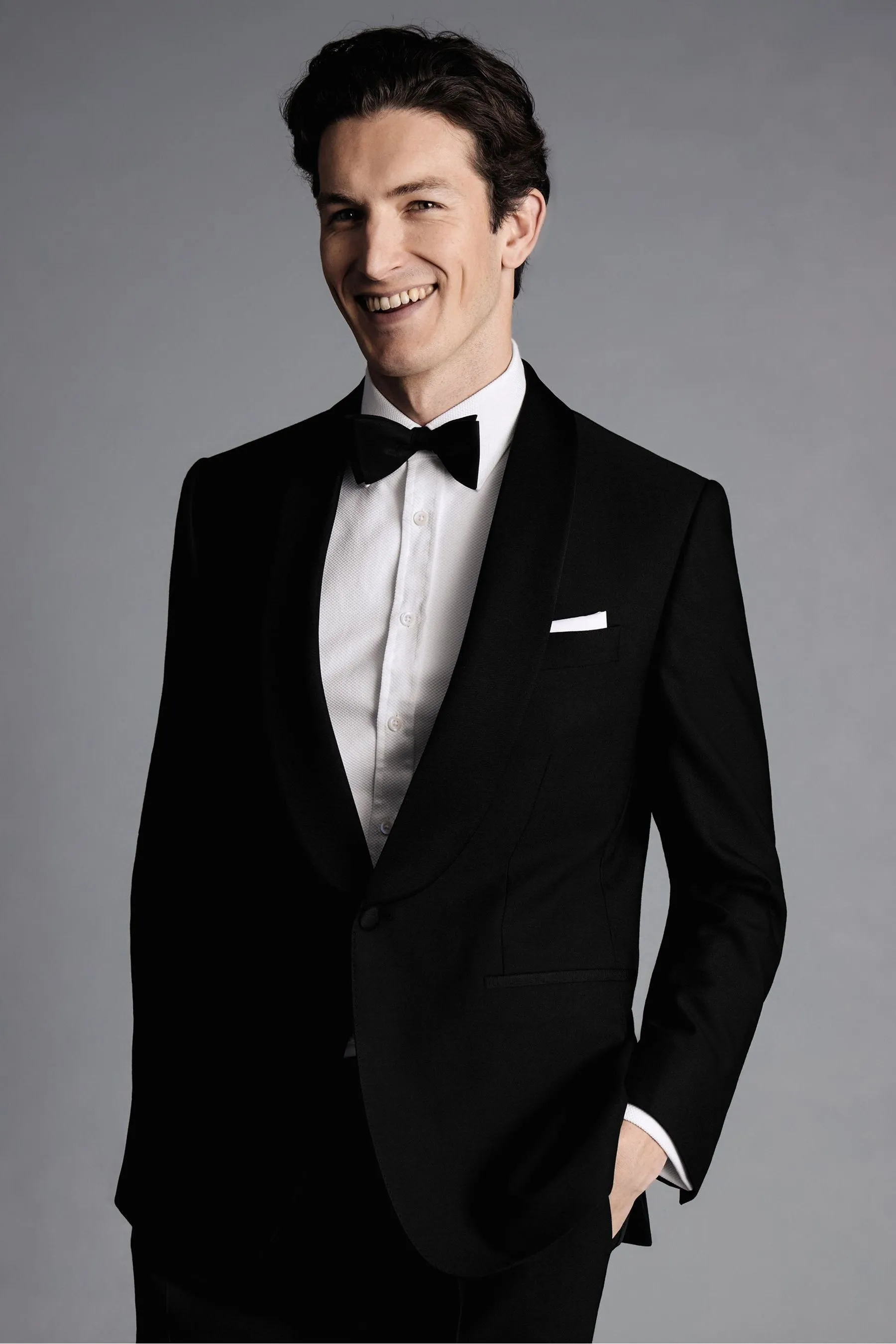 Charles Tyrwhitt Vestibilità attillata / Slim - Completo da sera con rever sciallato: Giacca    