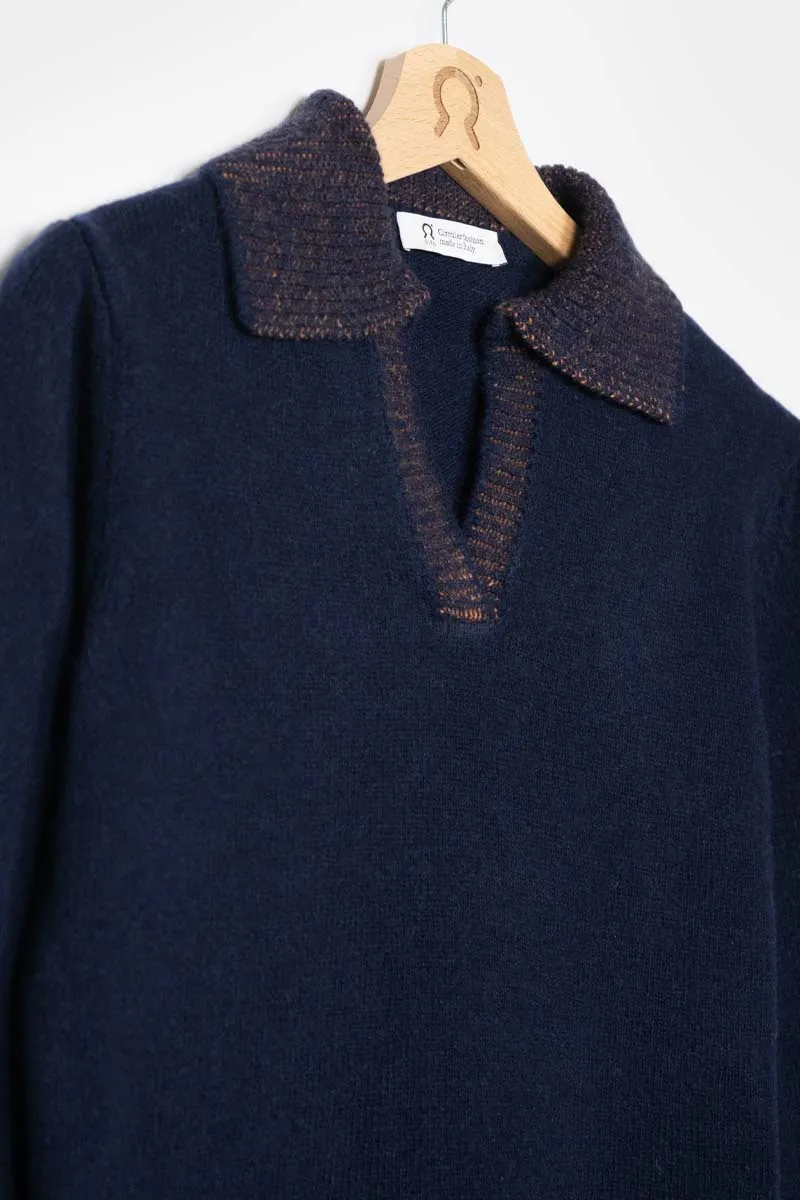  CHIARA Maglia Polo Donna Cashmere Rigenerato  