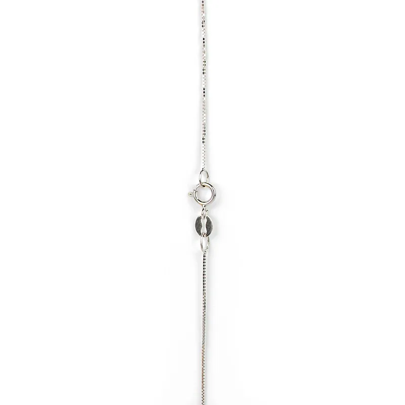 Collana veneziana oro bianco ciondolo perla con zirconi