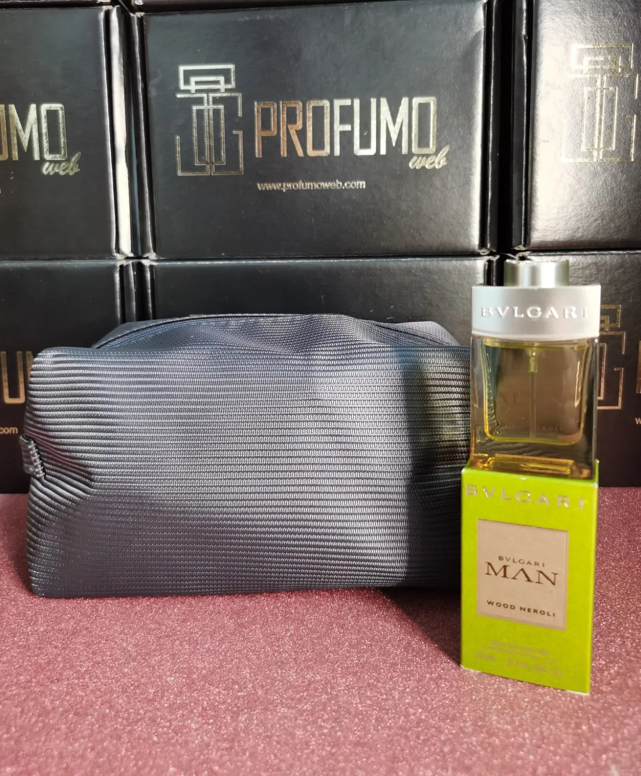 CONFEZIONE BULGARI BORSELLO+PROFUMO MINI TAGLIA