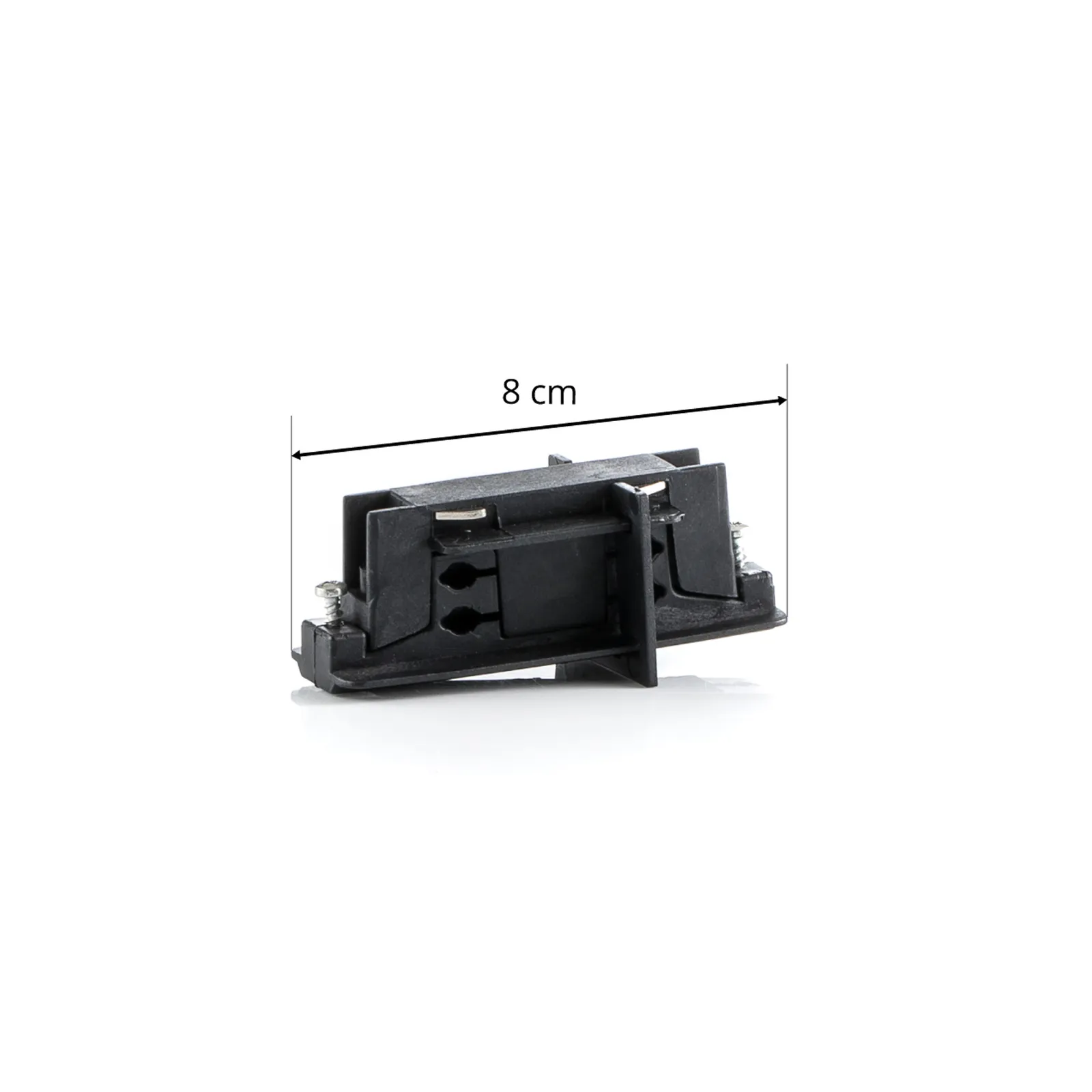 Connettore longitudinale Ivela sistema binario trifase LKM, nero
