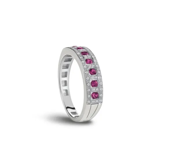Damiani Anello Belle Epoque Diamanti e Rubini