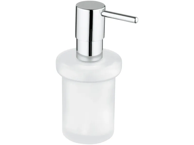 Dispenser sapone Grohe Essentials in vetro e metallo cromo