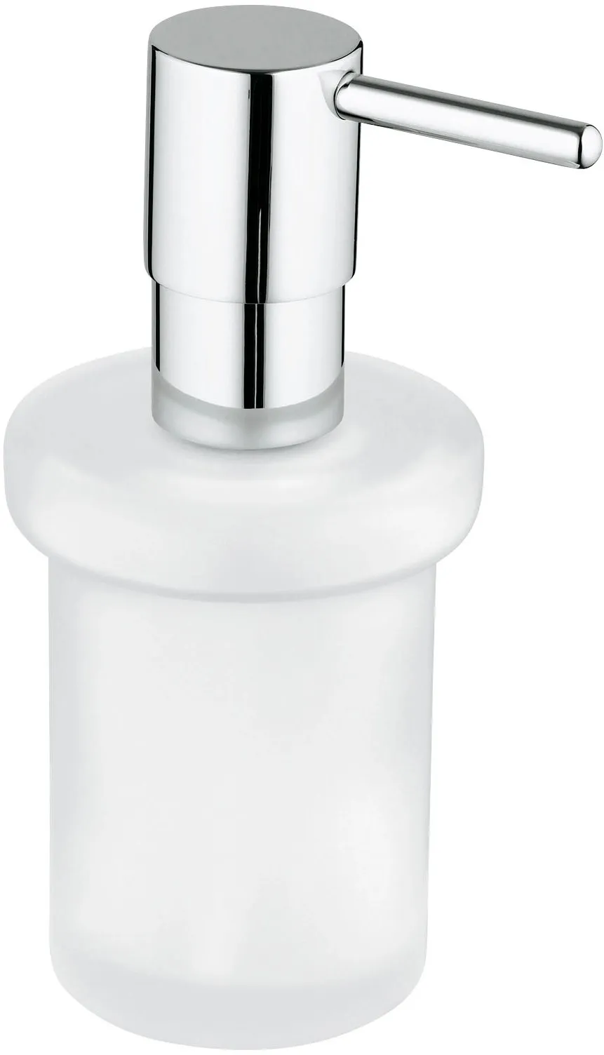Dispenser sapone Grohe Essentials in vetro e metallo cromo