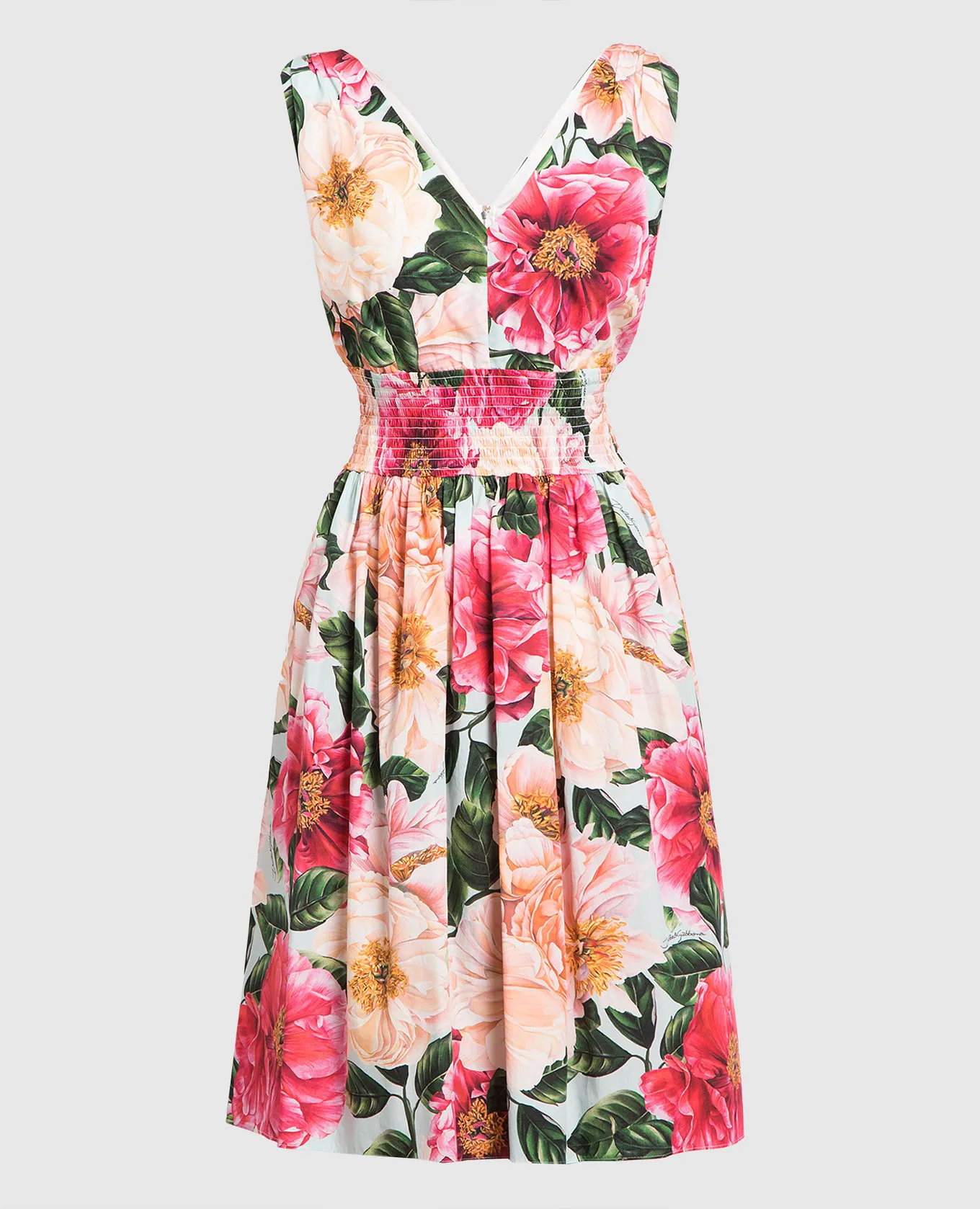 Dolce&Gabbana Abito midi con stampa floreale F6J7HTHS5H9