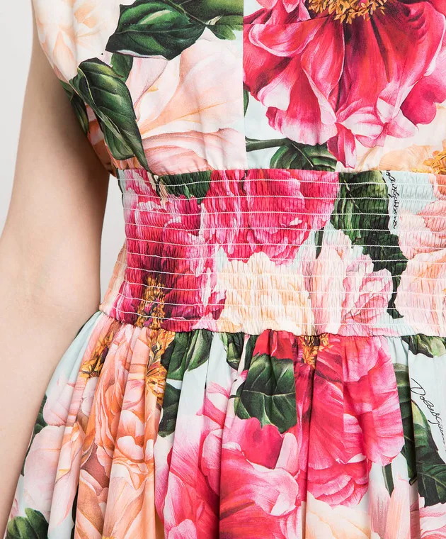 Dolce&Gabbana Abito midi con stampa floreale F6J7HTHS5H9