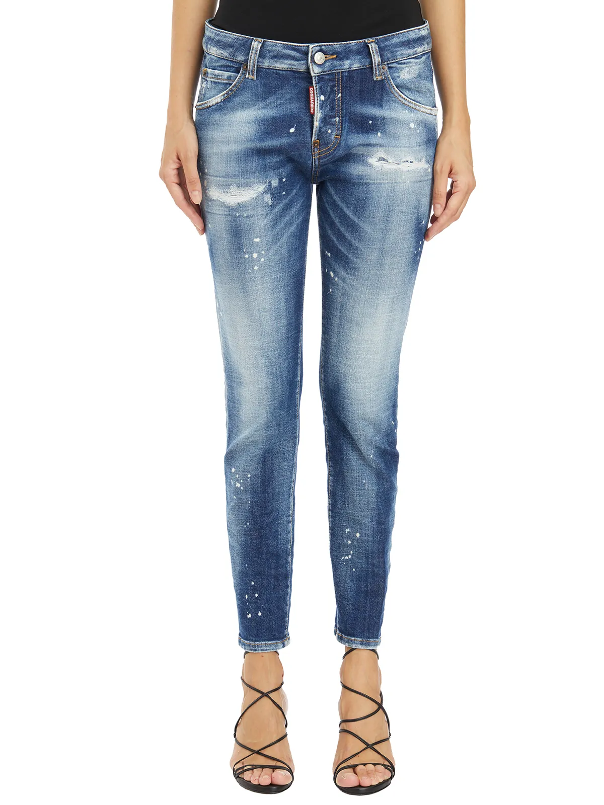 DSQUARED  PANTALONE IN DENIM COOL GIRL 