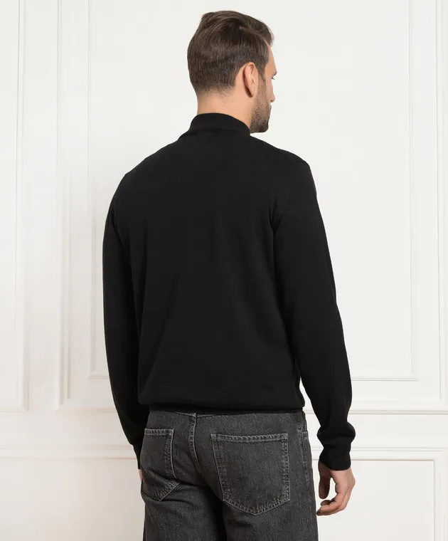 D'Uomo Milano Maglia in lana merino nera 97397