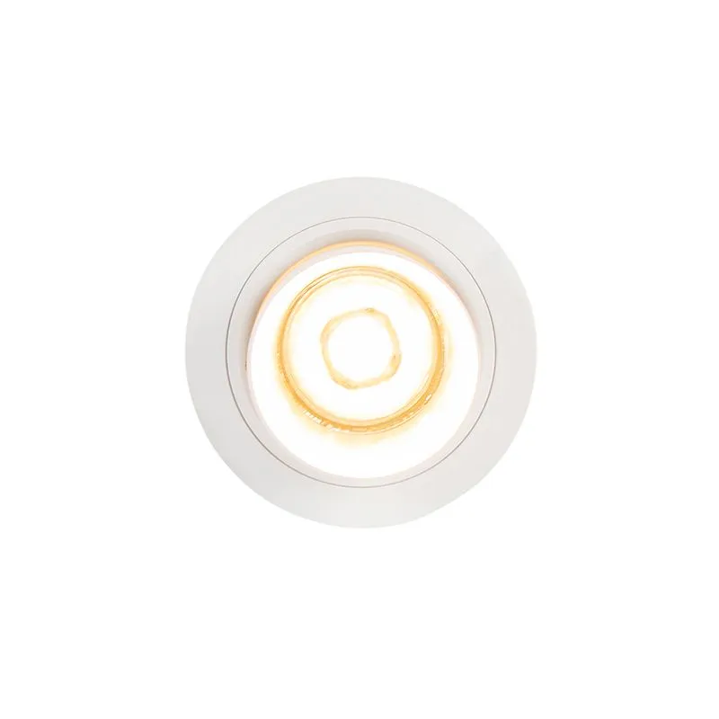 Faretto da incasso intelligente bianco inclinabile con WiFi GU10 - Installa