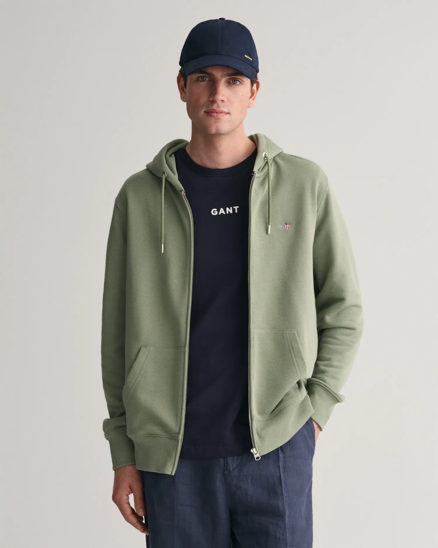 Felpa con cappuccio Shield con zip