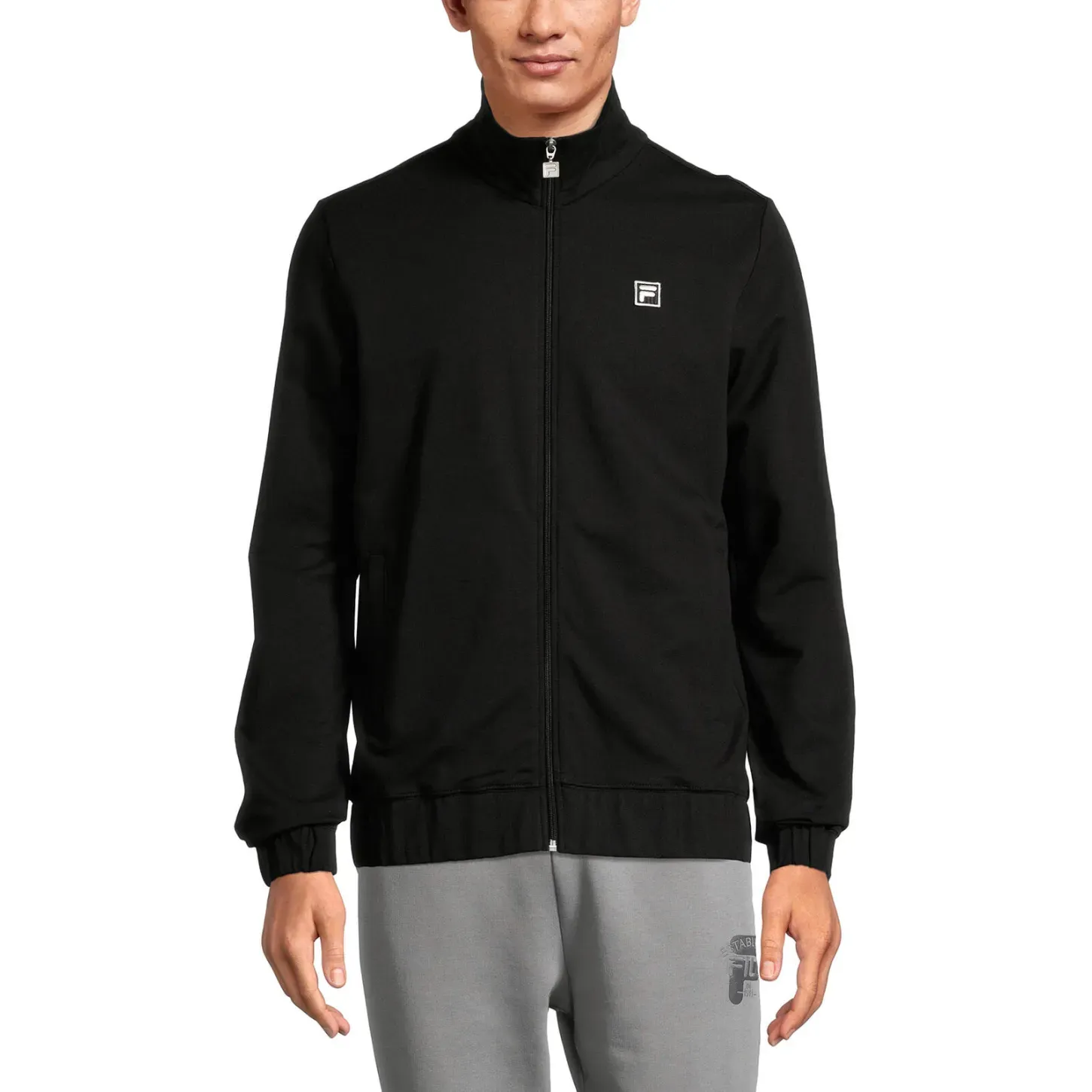 Felpa Fila BOTTROP track jacket Uomo Nero e Beige