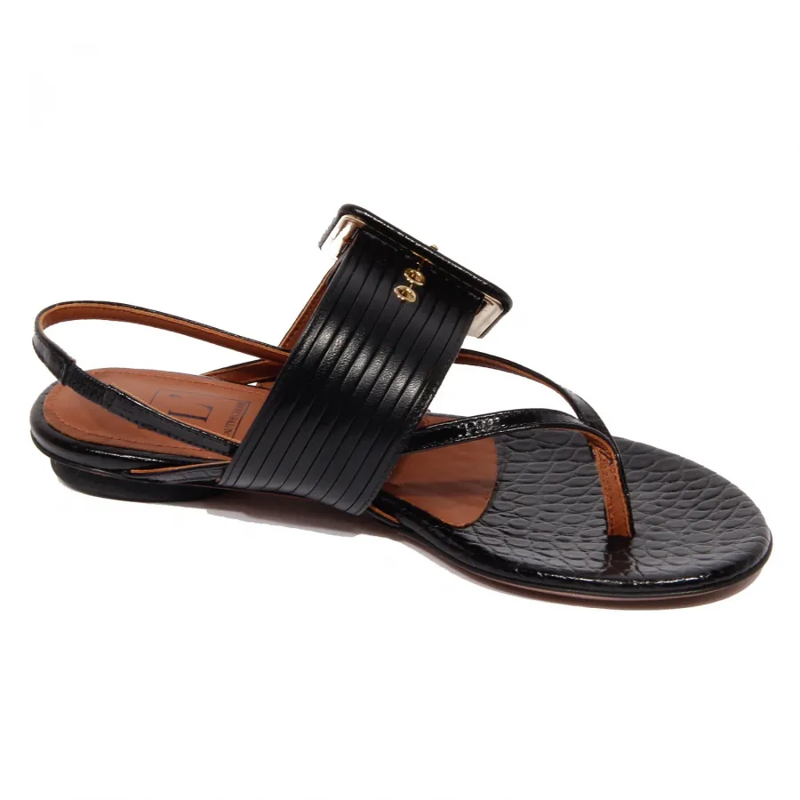 G1576 infradito donna L'AUTRE CHOSE black sandal woman