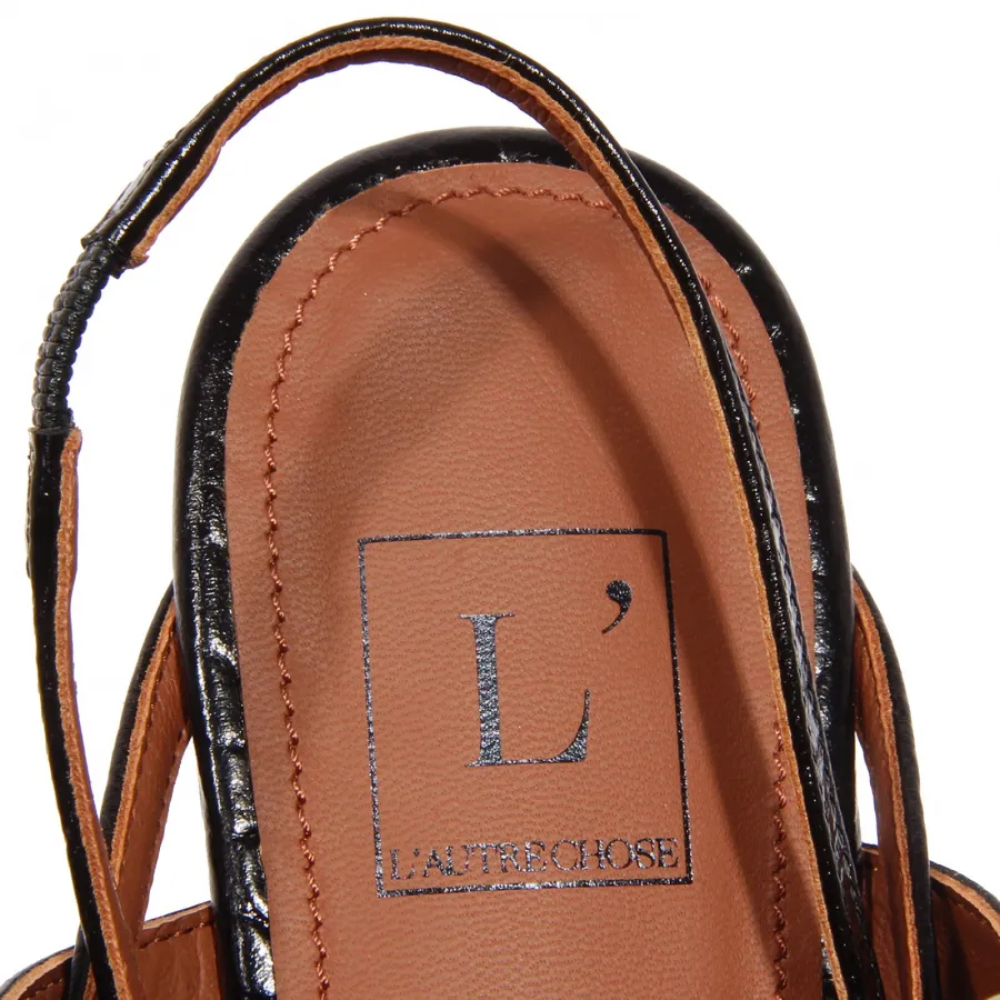 G1576 infradito donna L'AUTRE CHOSE black sandal woman