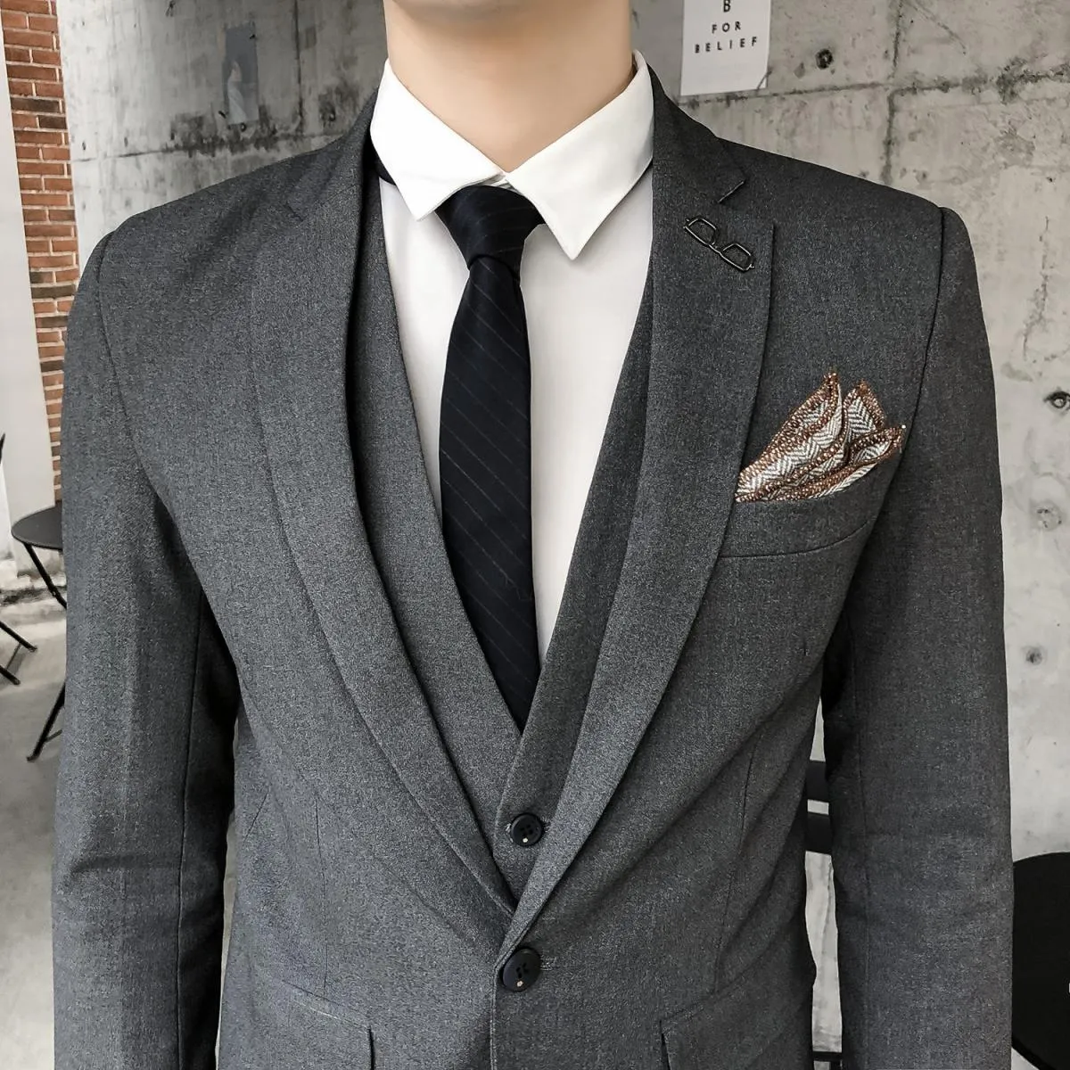 (giacca + pantaloni + gilet) 2023 nuovi abiti da uomo 2 pezzi / 3 pezzi Set uomo business casual festa di nozze giacca maschile