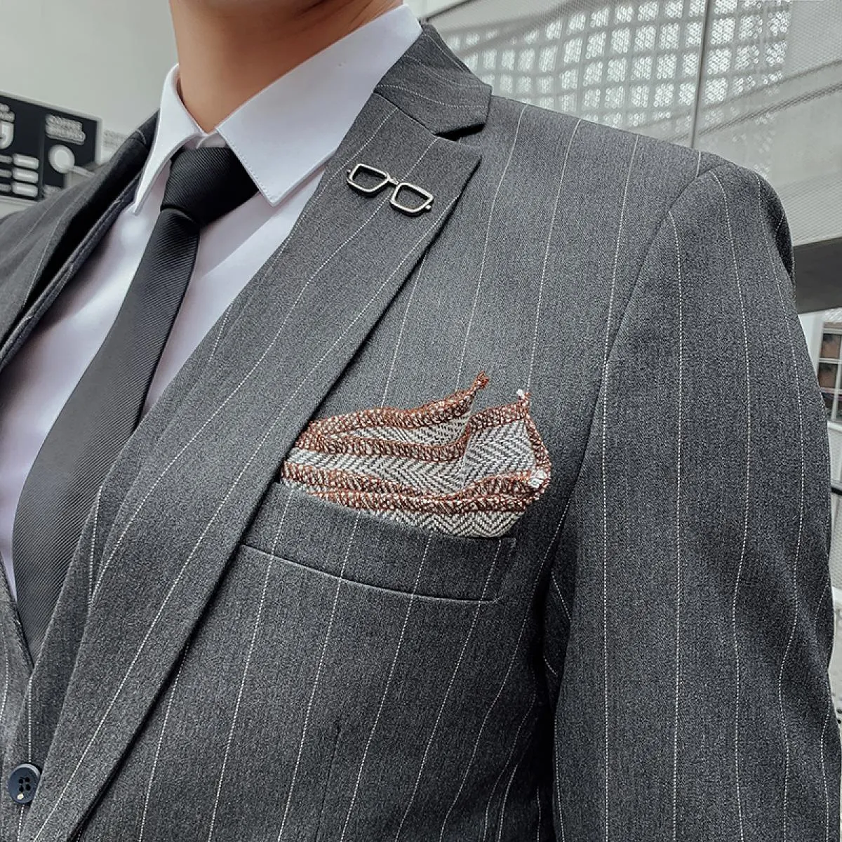 (giacca + pantaloni + gilet) 2023 nuovi abiti da uomo 2 pezzi / 3 pezzi Set uomo business casual festa di nozze giacca maschile